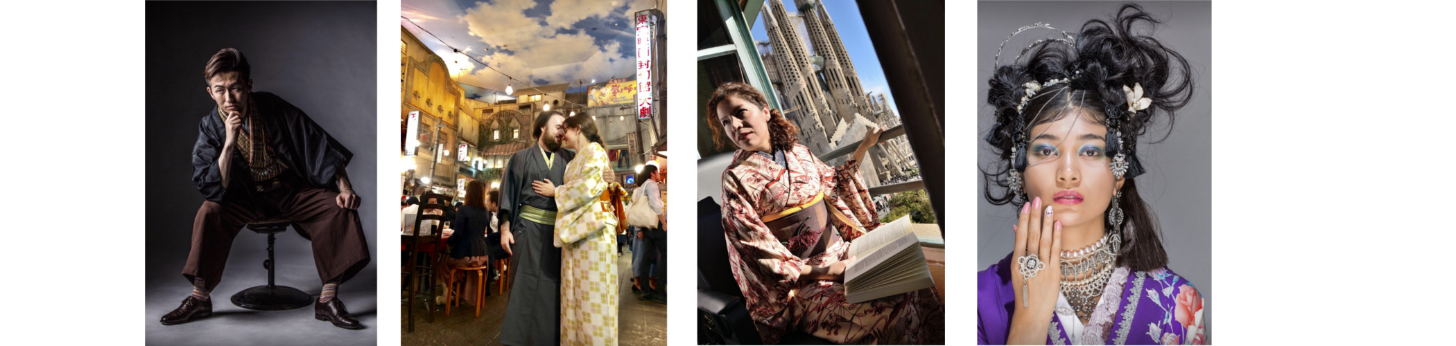 Estilismo del kimono Foto y alquirer kimono